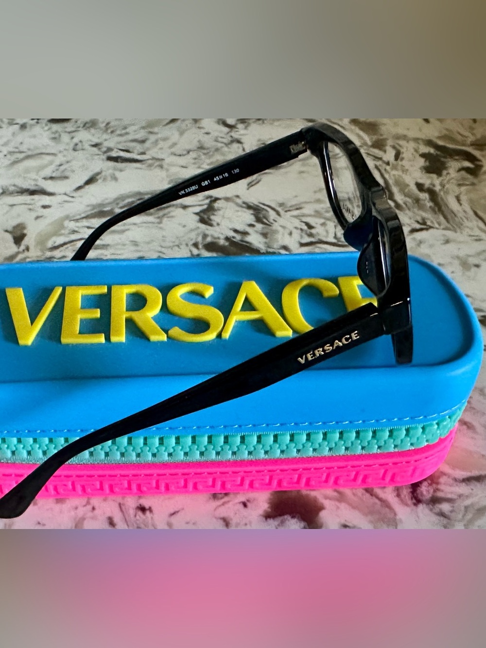 Versace Kids Eyeglasses VK 3325U GB1 Black Frames 45[]16 130 with Case - Picture 12 of 12